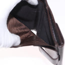 FENDI Zucca Canvas Bifold Wallet Black Brown Auth 187886V-10