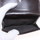 FENDI Zucca Canvas Bifold Wallet Black Brown Auth 187886V-11