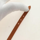 HERMES Appi 3 Bracelet Leather Orange Auth 187889M-7