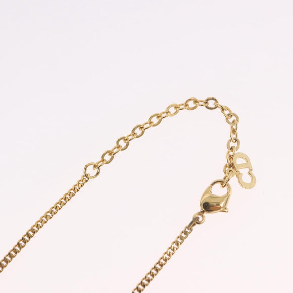 Christian Dior Necklace metal Gold Tone Auth 187891V