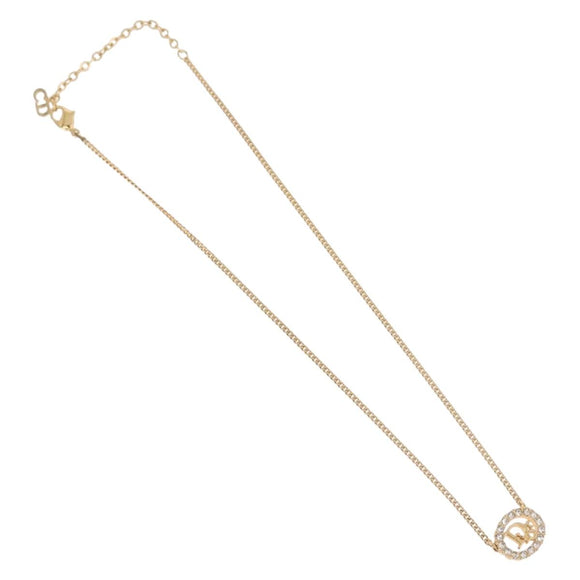Christian Dior Necklace metal Gold Tone Auth 187891V