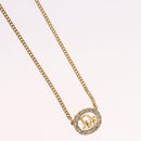 Christian Dior Necklace metal Gold Tone Auth 187891V-4