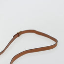 CELINE Macadam Canvas Shoulder Bag PVC Leather Brown Gold Auth 187894-14