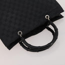 GUCCI GG Canvas Bamboo Hand Bag 3 Set Black Beige Auth 187895-13