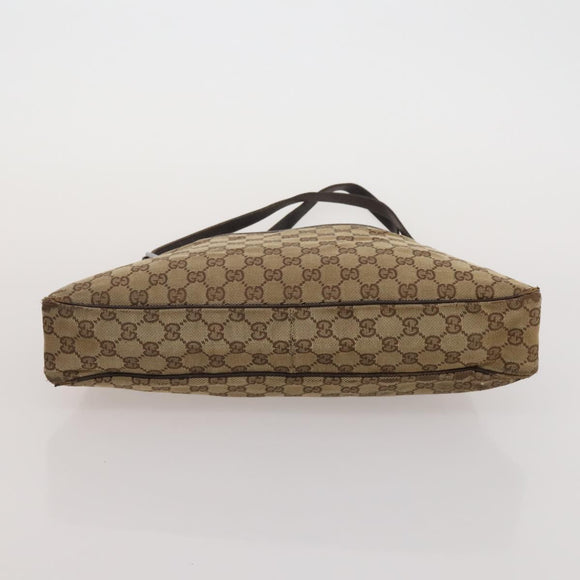 GUCCI GG Canvas Bamboo Hand Bag 3 Set Black Beige Auth 187895