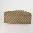 GUCCI GG Canvas Bamboo Hand Bag 3 Set Black Beige Auth 187895-7