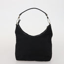 GUCCI Bamboo Shoulder Bag Nylon 2 Set Black Auth 187896-12