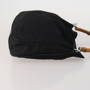 GUCCI Bamboo Shoulder Bag Nylon 2 Set Black Auth 187896-4