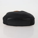 GUCCI Bamboo Shoulder Bag Nylon 2 Set Black Auth 187896-7