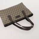 GUCCI GG Supreme Web Sherry Line Bag PVC Suede 3 Set Beige Brown Auth 187898-5