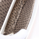 SAINT LAURENT Leather Shoulder Bag White Gold Auth 187920A-16