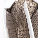 SAINT LAURENT Leather Shoulder Bag White Gold Auth 187920A-18