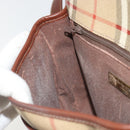 Burberrys Nova Check Shoulder Bag PVC Beige Gold Auth 187924-20