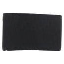 Christian Dior Trotter Canvas Chain Shoulder Bag Black Gold Auth 187926V-3