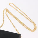 Christian Dior Trotter Canvas Chain Shoulder Bag Black Gold Auth 187926V-8