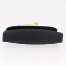Christian Dior Trotter Canvas Chain Shoulder Bag Black Gold Auth 187926V-9