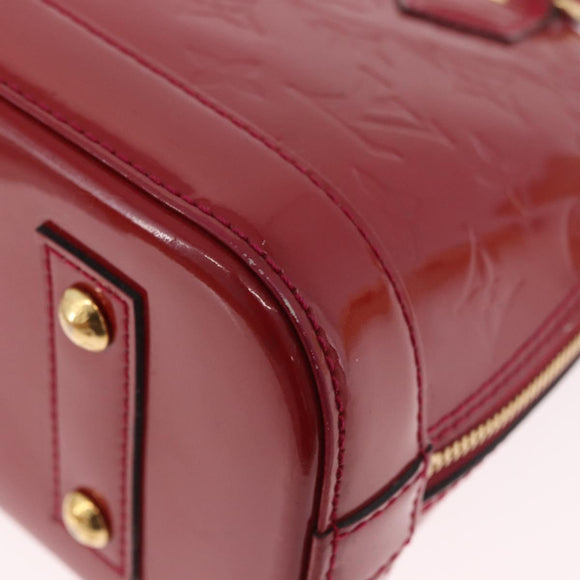 LOUIS VUITTON Vernis Alma BB Hand Bag Rose Andian M91771 LV Auth 187928V