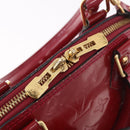 LOUIS VUITTON Vernis Alma BB Hand Bag Rose Andian M91771 LV Auth 187928V-20