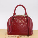 LOUIS VUITTON Vernis Alma BB Hand Bag Rose Andian M91771 LV Auth 187928V-12