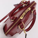 LOUIS VUITTON Vernis Alma BB Hand Bag Rose Andian M91771 LV Auth 187928V-6