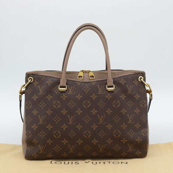 LOUIS VUITTON Monogram Pallas MM Hand Bag 2way LV Auth 187929M