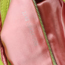 FENDI Mamma Baguette Shoulder Bag Leather Green Silver Auth 187930SAV-11