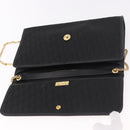 Christian Dior Trotter Chain Shoulder Bag Black Gold Auth 187932V-15