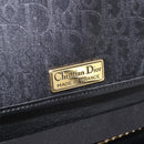 Christian Dior Trotter Chain Shoulder Bag Black Gold Auth 187932V-16