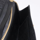 Christian Dior Trotter Chain Shoulder Bag Black Gold Auth 187932V-18