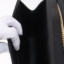 Christian Dior Trotter Chain Shoulder Bag Black Gold Auth 187932V-19