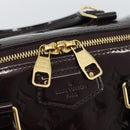 LOUIS VUITTON Vernis Montana Hand Bag Rouge Forbist LV Auth 187934V-17