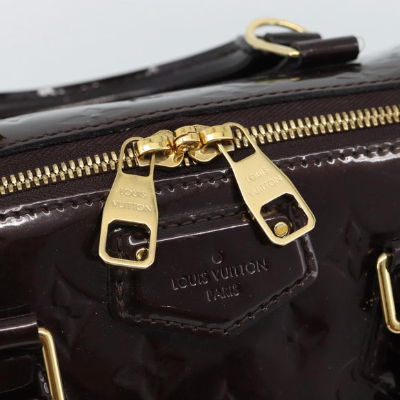 LOUIS VUITTON Vernis Montana Hand Bag Rouge Forbist LV Auth 187934V