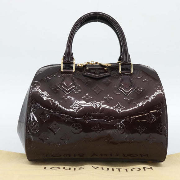 LOUIS VUITTON Vernis Montana Hand Bag Rouge Forbist LV Auth 187934V