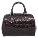 LOUIS VUITTON Vernis Montana Hand Bag Rouge Forbist LV Auth 187934V-2
