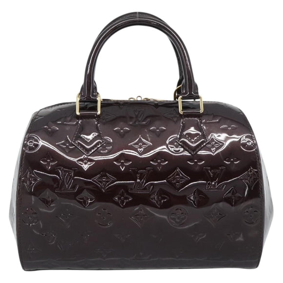 LOUIS VUITTON Vernis Montana Hand Bag Rouge Forbist LV Auth 187934V