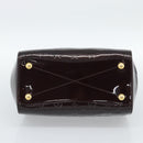LOUIS VUITTON Vernis Montana Hand Bag Rouge Forbist LV Auth 187934V-5