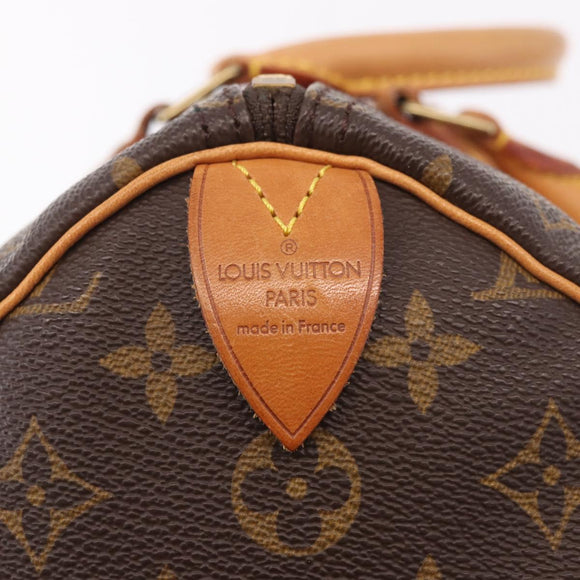 LOUIS VUITTON Monogram Speedy 35 Hand Bag M41524 LV Auth 187938V