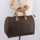 LOUIS VUITTON Monogram Speedy 35 Hand Bag M41524 LV Auth 187938V-23