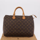 LOUIS VUITTON Monogram Speedy 35 Hand Bag M41524 LV Auth 187938V-12