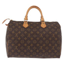 LOUIS VUITTON Monogram Speedy 35 Hand Bag M41524 LV Auth 187938V-2