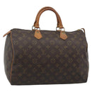 LOUIS VUITTON Monogram Speedy 35 Hand Bag M41524 LV Auth 187939A-1
