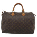 LOUIS VUITTON Monogram Speedy 35 Hand Bag M41524 LV Auth 187939A-2