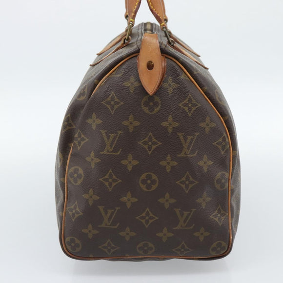 LOUIS VUITTON Monogram Speedy 35 Hand Bag M41524 LV Auth 187939A
