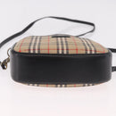 Burberrys Nova Check Shoulder Bag Canvas Beige Gold Auth 187940A-10