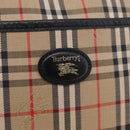 Burberrys Nova Check Shoulder Bag Canvas Beige Gold Auth 187940A-15