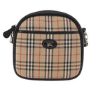Burberrys Nova Check Shoulder Bag Canvas Beige Gold Auth 187940A-2