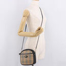 Burberrys Nova Check Shoulder Bag Canvas Beige Gold Auth 187940A-22