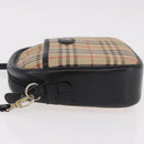 Burberrys Nova Check Shoulder Bag Canvas Beige Gold Auth 187940A-6