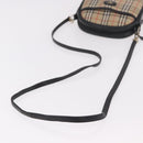 Burberrys Nova Check Shoulder Bag Canvas Beige Gold Auth 187940A-8
