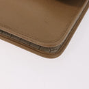 Christian Dior Chain Shoulder Bag Leather Beige Gold Auth 187941-14